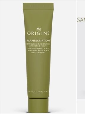Origins Plantscription Retinol Night Moisturizer W/Alpine Flower 1 fl Oz 30mle